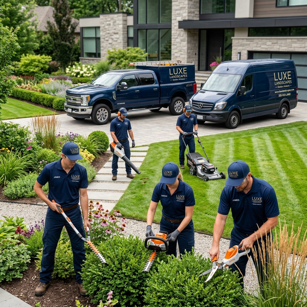 Clanton's Lawncare team